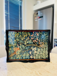 ถาดไม้ลายเพ้นท์เพชรลายแมนดาลาถาดไม้สำหรับตกแต่งงานปาร์ตี้หรือบนเตียง - Product Image 6