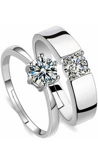 Premium Quality Moissanite Diamond <b>Couple</b> <b>Ring</b> Set Elegant Matching Jewelry <b>for</b> <b>Couples</b> <b>for</b> Engagement <b>Wedding</b> Anniversary - Product Image 6