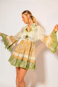 Robe longue bohème rose pour femme, sans manches, col carré, taille haute unie, volants élégants, tricotée, ample, écologique, été - Product Image 3