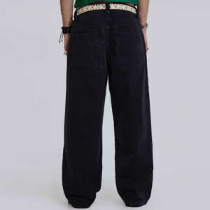 Pantalones Vaqueros Rectos Casuales para Hombre, Estilo Vintage, Cintura Media, Color en Contraste, Hip Hop, Streetwear, Ecológicos, Desgastados, para Chicos - Product Image 3