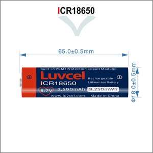 USB-C 3.7V ICR18650 แบตเตอรี่ลิเธียมแบบชาร์จไฟได้สำหรับกล้องไฟฉาย กล้องฟิล์ม เซ็นเซอร์ตรวจจับความเคลื่อนไหว ล็อคอิเล็กทรอนิกส์ - Product Image 2