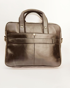 Bolso de Cuero Genuino Crazy Horse, Ligero, Resistente, para Portátil, Viajes, Gran Capacidad, Cierre de Cremallera Impermeable - Product Image 5