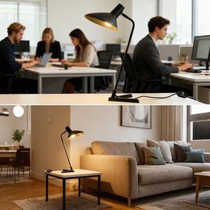 Lámpara de Mesa Industrial Ajustable de Latón para Escritorio, Sala de Lectura y Oficina - Product Image 3