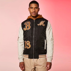New Style Street Wear <b>Mens</b> Camouflage Varsity College Jacket Windproof Waterproof Breathable Vintage Customized Patch Front - Product Image 3