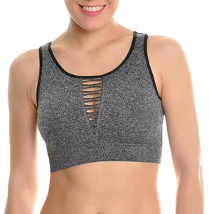 Sujetadores deportivos de moda 2026 de marca privada de alta calidad, tallas grandes, de Spandex/Nylon para mujer, yoga y fitness, venta al por mayor. - Product Image 1