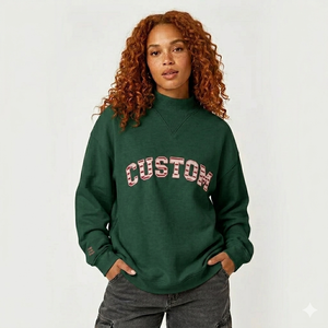 Sudadera Oversize de Cuello Alto para Mujer, Colección Premium Boutique, Estilo Relajado y Cómodo, Producción en Masa de Fábrica - Product Image 1