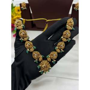 Fine Beaded Necklace-Surekha Premium South Indian Ethnic <b>Artificial</b> <b>Jewellery</b> - Product Image 3