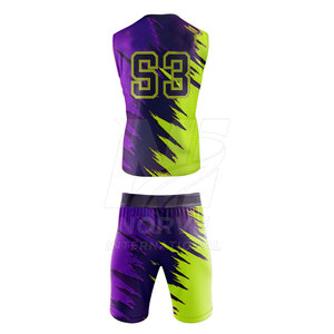 Uniformes de fútbol americano 7 contra 7 personalizados con logo impreso, fabricados en fábrica, únicos, para venta en línea. - Product Image 3