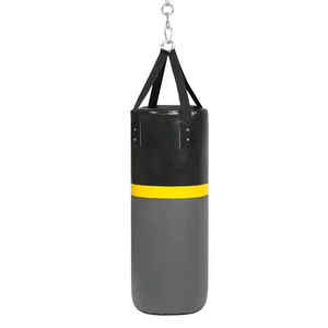 Sac de frappe lourd vintage pour la boxe, le Muay Thai et le Kickboxing, sac de sable rempli pour la pratique du Punching - Product Image 5