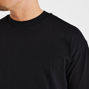 Camiseta Oversize de Algodón Pesado 260GSM para Hombre, Hombros Caídos, Ajuste Holgado, Estilo Urbano Unisex, Casual, Color Liso - Product Image 5