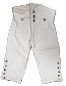 M.AFZAL PRODUCTS Men's High Waist Lightweight <b>Wool</b> Washed Equestrian Trousers Revolutionary Period Continental Style Trousers - Product Image 3