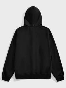 Sweat à capuche zippé intégral en molleton de coton, motif squelette en strass, coupe oversize, streetwear, design graphique, fabrication sur mesure, fourniture pour marques - Product Image 2