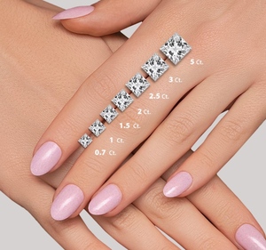 Diamant de laboratoire certifié IGI, taille princesse, couleur blanche, clarté VS1, excellente taille, pierre libre pour la fabrication de bijoux - Product Image 6