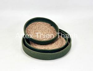 <b>Braided</b> Seagrass Tray Handmade Decorative Woven Tray Natural Woven Seagrass Tray Rustic Home Decor <b>Accessory</b> - Product Image 1