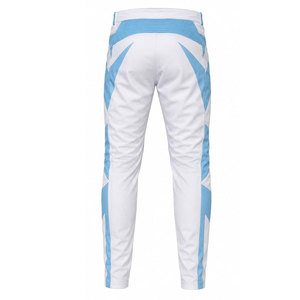 Wholesale Custom <b>Black</b> Leather Motorcycle Pants for <b>Men</b> Slim Fit Pleated Bottom Waterproof Windproof Breathable UV Protection - Product Image 3