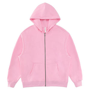 Custom Full <b>Zip</b> Hoodie Premium Cotton Sweatshirt Oversized <b>Hooded</b> Jacket for Casual Streetwear Clothing Brands - Product Image 4