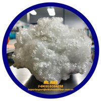 Fibre 100% Polyester Courte Recyclée PSF GRS pour Textiles de Maison, Coussins, Oreillers, Jouets en Peluche, Prix Usine Léger 7D HCS