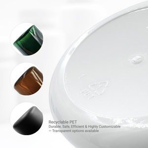 Bouteilles en PET Premium 60ml 100ml 120ml 300ml 580ml à Épaulement Incliné avec Bouchon CR pour Emballage de Compléments Alimentaires Vente en Gros / OEM - Product Image 4