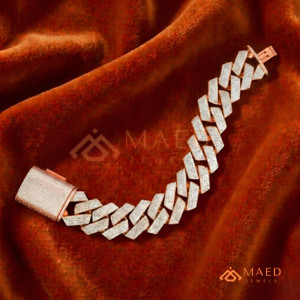 สร้อยข้อมือโซ่เส้นเล็กประดับมอสซาไนต์สีโรสโกลด์ แฟชั่นหรูหราสไตล์นิวยอร์ก ของขวัญเครื่องประดับสุดหรู ดีไซน์สวยสง่าสำหรับใส่ทุกวัน - Product Image 1