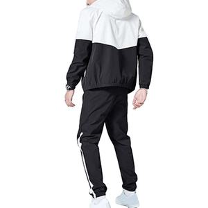 Veste coupe-vent pour homme, taille plus, nouvelle mode élégante, manches longues, légère, en polyester, coupe-vent, ensemble de veste coupe-vent, couleur contrastée - Product Image 2
