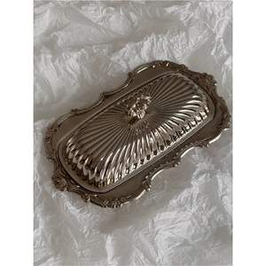 Boîte à beurre en acier inoxydable de haute qualité avec poignée décorative, finition miroir, qualité alimentaire - Product Image 2