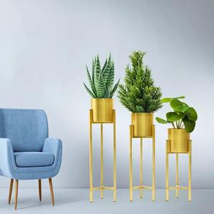 Pot de fleurs moderne en métal pour intérieur et extérieur, résistant à la rouille, pour jardin, patio, maison, décoration - Product Image 4