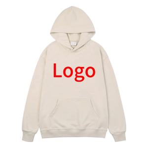 Sweats à capuche 100% coton unisexe avec fermeture éclair et logo personnalisé écologique haute qualité imprimé personnalisé saison d'automne grande taille pour hommes - Product Image 1