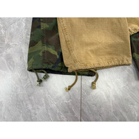 Pantalon cargo ample personnalisé à double poche superposée, pantalon camouflage pour homme, pantalon camouflage