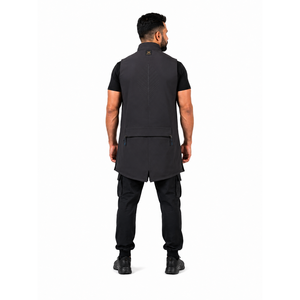 Mens Recycled Polyester Techwear Tunic <b>Utility</b> <b>Vest</b> for Streetwear Custom OEM Label for Outdoor Sports Fishing <b>Vest</b> - Product Image 2