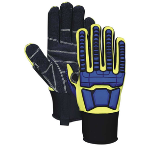 Heavy Duty High Impact Mechanic <b>Gloves</b> Cut Resistant Synthetic Leather Safety Work <b>Gloves</b> Factory Manufacturer Mechanical <b>Gloves</b> - Product Image 3