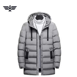 Chaqueta Acolchada de Invierno Personalizable para Hombre, 80% Relleno, 200g-250g, Cierre de Cremallera, Capucha, Estilo Casual, Patrón Geométrico - Product Image 5