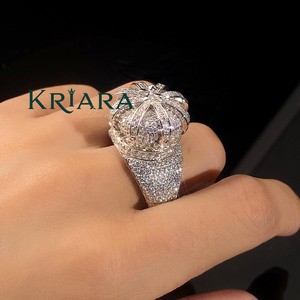 Anillo de Diamantes de Plata 925 para Mujer, Corte Brillante Redondo, Joyería de Compromiso de Lujo con Diamantes Cultivados en Laboratorio - Product Image 4