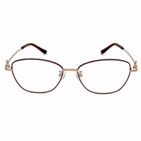 Montures de lunettes œil-de-chat pour femmes, anti-lumière bleue UV420, monture complète en titane léger, titane pur, sur mesure, design de créateur