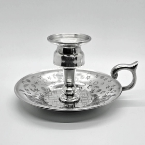 Classic <b>Brass</b> <b>Candlestick</b> <b>Holder</b> Set With Ring Handle Durable Home Decoration Metal Candle <b>Holders</b> Vintage Chamberstick <b>Holder</b> - Product Image 4