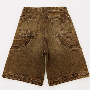 Short en jean cargo Glory Custom Distressed à multiples poches, nouveau look vintage tendance pour unisexe, streetwear et tenue décontractée - Product Image 2