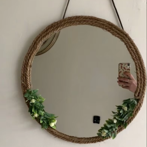 Miroir mural en bois artisanal moderne, best-seller, avec couleur personnalisée pour mariage et décoration intérieure, prix depuis l'Inde - Product Image 2