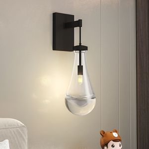 Set di Applique da Parete Moderne a Goccia, Lampade da Parete Nere Dimmerabili per Soggiorno e Bagno, Illuminazione per Specchio da Bagno - Product Image 2