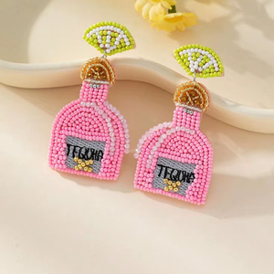 Pendientes de cuentas hechos a mano, joyería de fiesta para mujer al mejor precio, pendientes de cuentas - Product Image 1