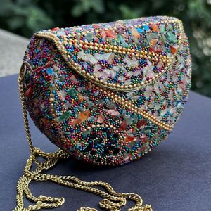 Bolso de Mano de Fiesta Elegante, Hecho a Mano, de Metal Antiguo de Lujo para Mujer - Product Image 2