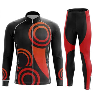 Ensemble de cyclisme personnalisé avec logo, coupe-vent, respirant, tissu à séchage rapide, pour la course en équipe, la pratique quotidienne et les sports de compétition - Product Image 1