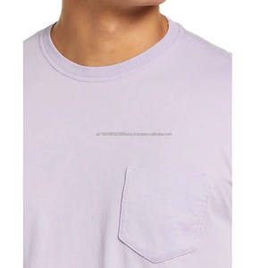 Camiseta 100% Algodón con Cuello Redondo y Bolsillo Frontal, Tejido de Punto, Impresión Digital, Estilo Urbano, Secado Rápido y Transpirable - Product Image 5