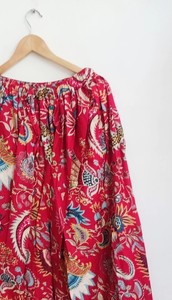 Jupe longue colorée à taille ajustable, jupe imprimée pour festival d'été - Product Image 3