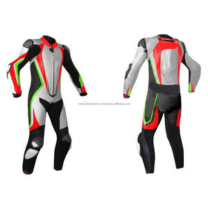 Combinaison de moto en cuir sur mesure, homologuée CE, protection intégrale, qualité course - Product Image 4