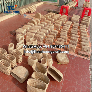 Elegant Natural Color Rattan Tablemats Hollow Wicker Design <b>Round</b> Woven <b>Placemats</b> for Kitchen & Holiday Dining - Product Image 4