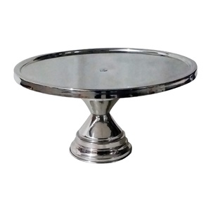 Aluminum solid <b>cake</b> <b>stand</b> in sliver color cheap price and made in India - Product Image 1
