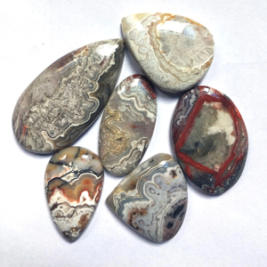 <b>Top</b> 100% Natural Crazy Lace Agate Quartz Gemstone Cab Mixed Shape Free Size Color Play for Jewelry Making - Product Image 3