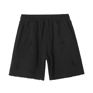 Shorts de sport pour hommes, été, 100% coton, jogging, pantalon de survêtement uni, tricoté en molleton, shorts de survêtement pour hommes - Product Image 6
