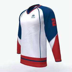 Maillot de hockey sur glace pour équipe professionnelle, en tissu léger et doux, pour l'entraînement en club et les tenues de compétition. - Product Image 3