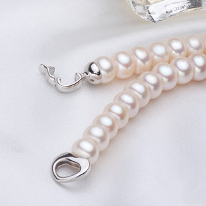 Collier plat à quatre côtés en perle d'eau douce avec boucle plaquée or résistante, impeccable XL105-178, prend en charge les lots mixtes - Product Image 3