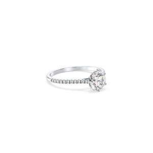 Bague de fiançailles REYES personnalisée en or massif 14 carats avec diamant de laboratoire HPHT CVD, diamants certifiés IGI, bijoux fins - Product Image 3